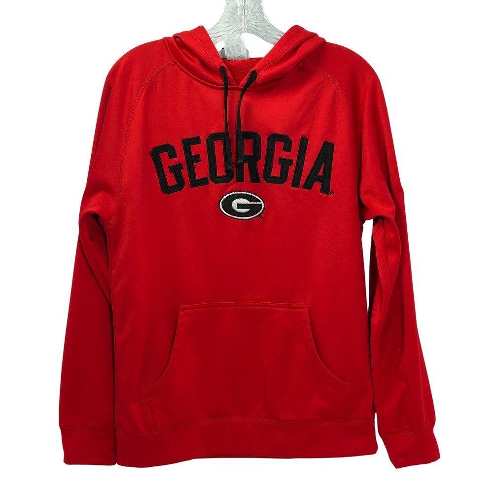 Knights Apparel Georgia Bulldogs Hoodie Red Womens Small NCAA Gameday Sweatshirt